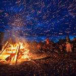 Speisen am Feuer